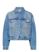 90S Trucker Jacket Gold Dust Farkkutakki Denimtakki Blue Calvin Klein ...