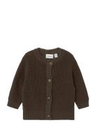Nbnbubba Ls Knit Card Noos Tops Knitwear Cardigans Khaki Green Name It