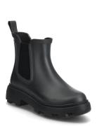 Rubber Flag Cleated Rainboot Kumisaappaat Kengät Black Tommy Hilfiger