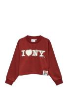 Vmnewyork Red Ls Short Sweat Jrs Girl Tops Sweat-shirts & Hoodies Swea...