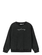 Nkfliva Rxl Sweat Unb Box Tops Sweat-shirts & Hoodies Sweat-shirts Bla...