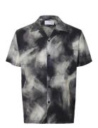 Slhreg-Air Shirt Ss Mix Tops Shirts Short-sleeved Multi/patterned Sele...