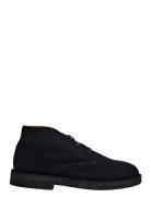 Slhricco Suede Chukka Boot Nyörisaappaat Black Selected