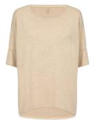 Sc-Biara Tops Blouses Long-sleeved Beige Soyaconcept