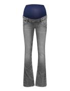 Olmblush Mid Waist Flared Dnm Box Noos Bottoms Jeans Flares Grey Only ...