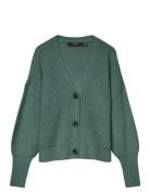 Vmlea Ls V-Neck Cuff Cardigan Noos Tops Knitwear Cardigans Green Vero ...