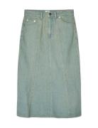Luke Denim Stelly Skirt Polvipituinen Mekko Blue Mads Nørgaard