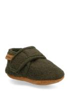 Baby Wool Slippers Aamutossut Sisäkengät Green En Fant