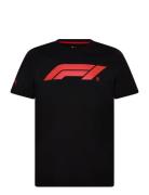 F1 Ess Logo Tee 180G Sport T-shirts Short-sleeved Black PUMA Motorspor...