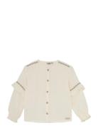 Shirt Longsleeve Ruffle Tops Blouses & Tunics Cream Daily 7