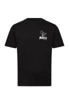 Lingon T-Shirt Tops T-shirts Short-sleeved Black Makia
