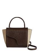 Montalcino Avena/Walnut Suede/Printed Lizard Bags Small Shoulder Bags-...