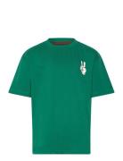 Tnpanton Os S_S Tee Tops T-shirts Short-sleeved Green The New