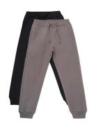 Pants Sweat 2-Pack Bottoms Sweatpants Multi/patterned Minymo