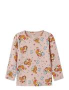 Nmfjiddi Paw Ls Top Cplg Tops T-shirts Long-sleeved T-shirts Pink Name...