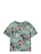 Nmmjubi Paw Nreg Ss Top Cplg Tops T-shirts Short-sleeved Green Name It