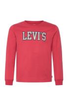 Ls-L/S Tee Tops T-shirts Long-sleeved T-shirts Red Levi's