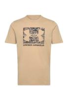 Ua Abc Camo Boxed Logo Ss Sport T-shirts Short-sleeved Khaki Green Und...