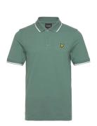 Tipped Polo Shirt Tops Polos Short-sleeved Green Lyle & Scott