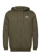 Ua Icon Fleece Fz Taping Sport Sweat-shirts & Hoodies Hoodies Green Un...