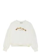 Sweater Foil Tops Sweat-shirts & Hoodies Sweat-shirts White Indian Blu...