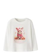 Nmfvotea Ls Nreg Top Tops T-shirts Long-sleeved T-shirts White Name It