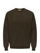 Onsjob Rlx Ls Boucle Crew Knit Tops Sweat-shirts & Hoodies Sweat-shirt...