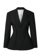 Leonne Seam Detailed Fitted Blazer Blazers Single Breasted Blazers Bla...
