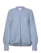 Fora Knit Cardigan Tops Knitwear Cardigans Blue Noella