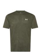 Ua Tech Vent Jacquard Ss Tops T-shirts Short-sleeved Khaki Green Under...