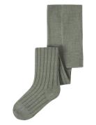 Nmmwakma Wo/Bl Structure Pantyhose Sukkahousut Green Name It