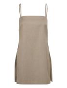 2Nd Leticio - Grainy Suiting Lyhyt Mekko Khaki Green 2NDDAY