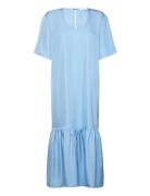 2Nd Lorice - Fluid Twill Maksimekko Juhlamekko Blue 2NDDAY