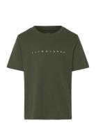 Jjestar Jj Tee Ss Noos Jnr Tops T-shirts Short-sleeved Khaki Green Jac...