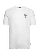 Deco Patch T-Shirt Tops T-shirts Short-sleeved White Lyle & Scott