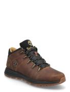Mid Lace Up Sneaker Korkeavartiset Tennarit Brown Timberland