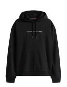 Oh Hoodie Tops Sweat-shirts & Hoodies Hoodies Black Tommy Hilfiger
