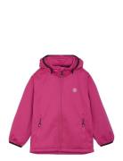 Softshell W. Fleece Outerwear Softshells Softshell Jackets Pink Color ...
