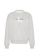 Ls Monologo French Terry Rlxd Cr Tops Sweat-shirts & Hoodies Sweat-shi...