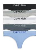 Thong 5Pk Stringit Alusvaatteet Multi/patterned Calvin Klein