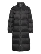 Essential Midweight Long Puffer Topattu Pitkä Takki Black Calvin Klein...