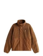 Tjm Essentl Mix Teddy Jacket Ext Ohut Takki Brown Tommy Jeans