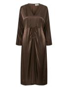 Kbblanca Long Dress Polvipituinen Mekko Brown Karen By Simonsen