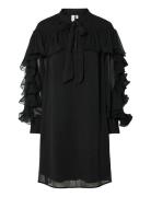 Yasnoel Ls Dress - Ex Polvipituinen Mekko Black YAS