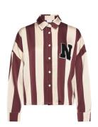 Liara N Shirt Tops Shirts Long-sleeved Burgundy Noella