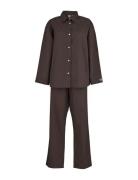 Aura Pyjamas Set Pyjama Brown Becksöndergaard