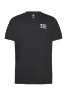 Ua Triple Stack Lc Logo Ss Tops T-shirts Short-sleeved Black Under Arm...