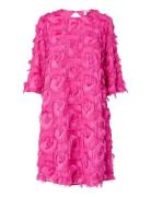 Yasdio 3/4 Short Dress - D2D Lyhyt Mekko Pink YAS
