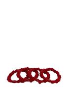 Cloe Tie Red 4Pcs Accessories Hair Accessories Scrunchies Red Pipol's ...