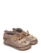 Leather Slipper - 3D Aamutossut Sisäkengät Pink Mikk-line